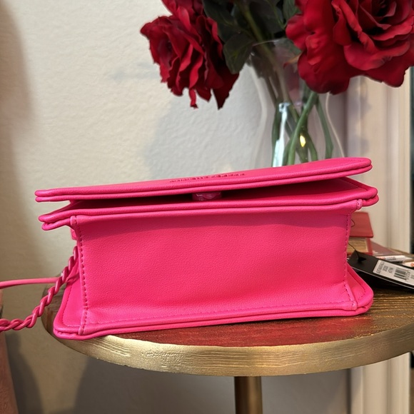Nanette Lepore Hot Pink Bow Top Crossbody Bag, NWT - Picture 6 of 9